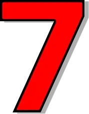 number 7 PNG
