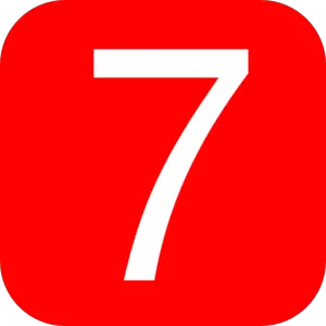 number 7 PNG