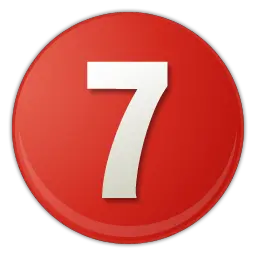 number 7 PNG