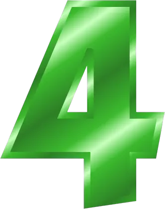 Number 4 PNG