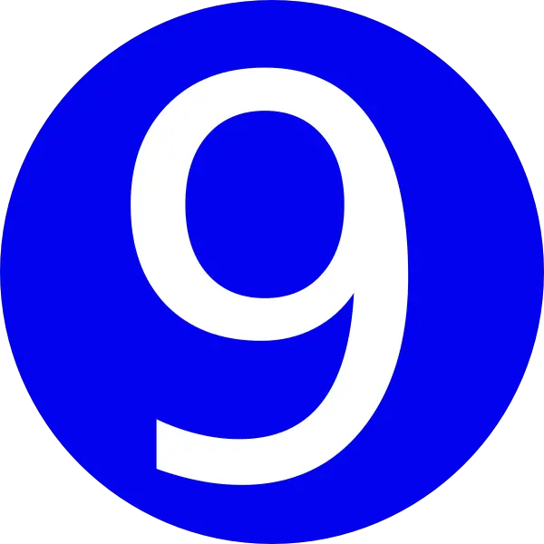Number 9 PNG