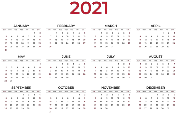 Calendar 2022 year PNG