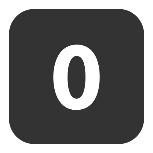 number 0 PNG