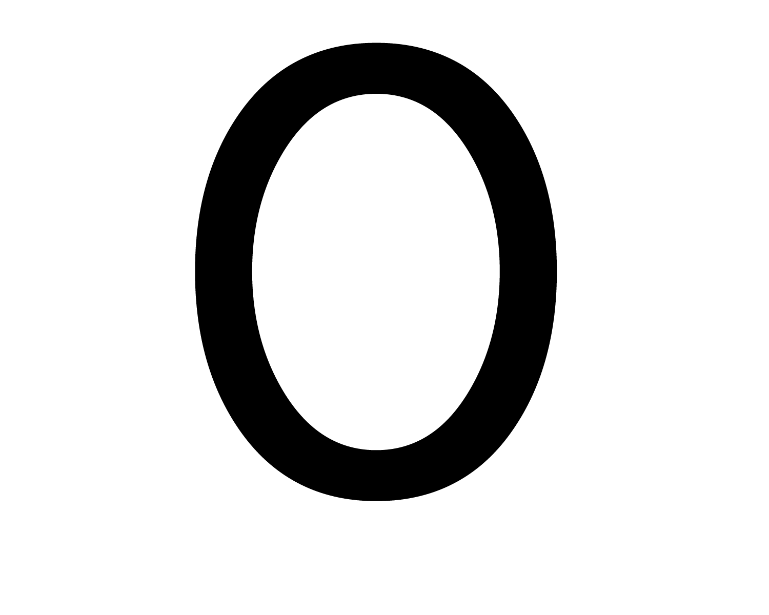 number 0 PNG picture
