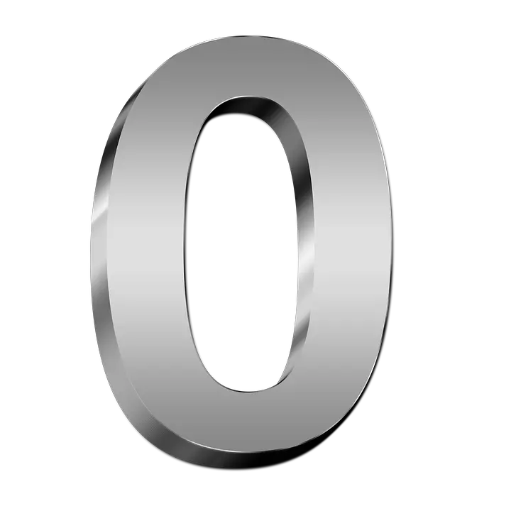 number 0 PNG image