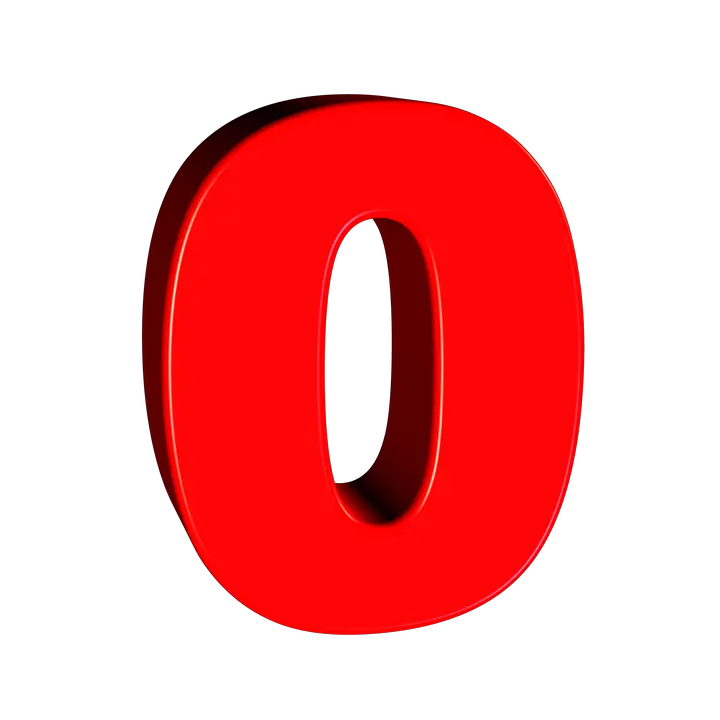 number 0 PNG