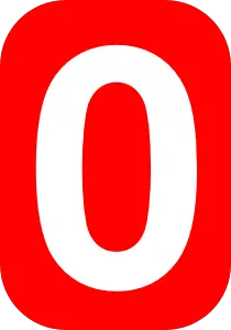 number 0 PNG