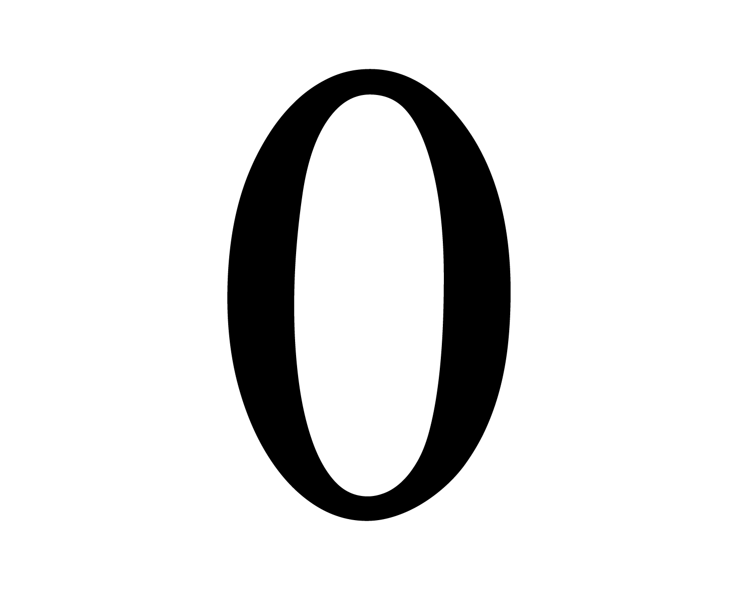 number 0 PNG