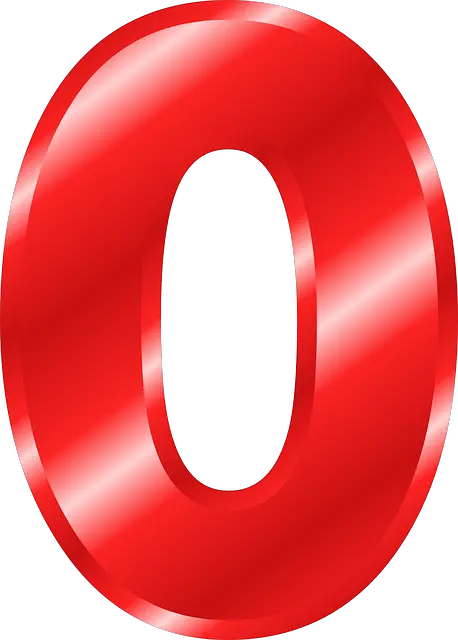 red number 0 PNG