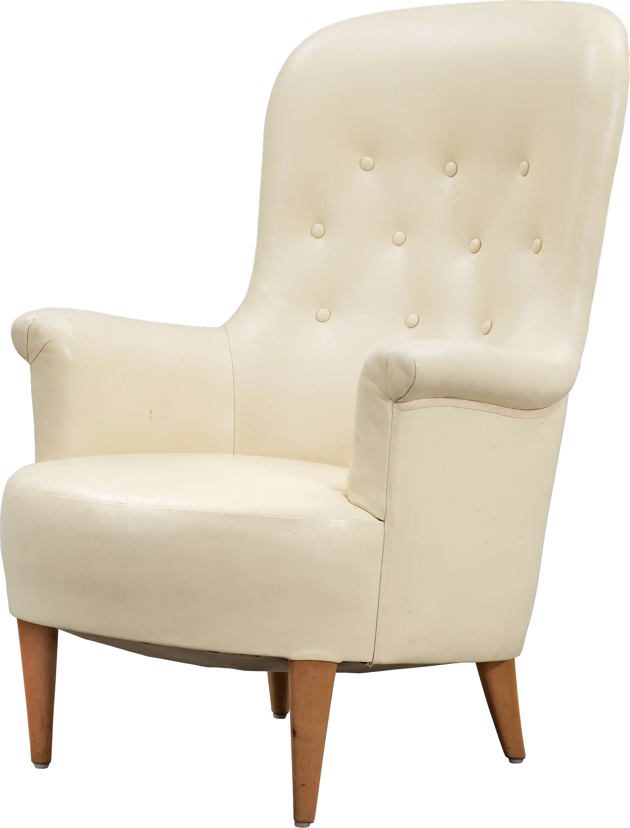 White armchair PNG image