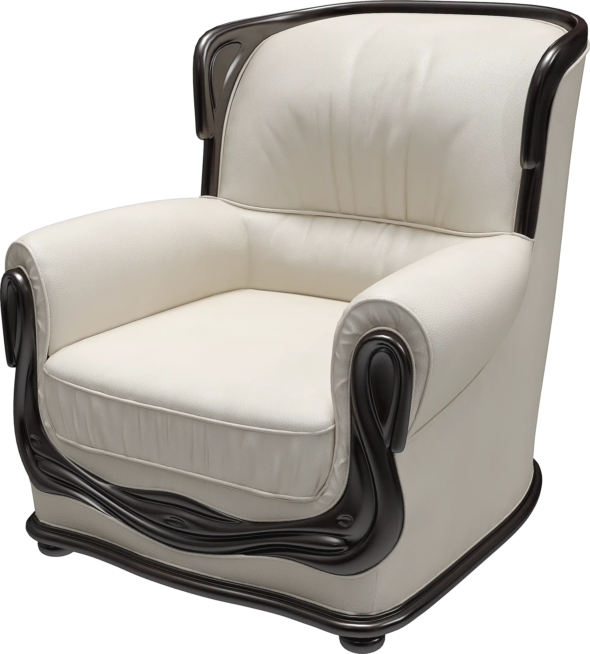White armchair PNG image