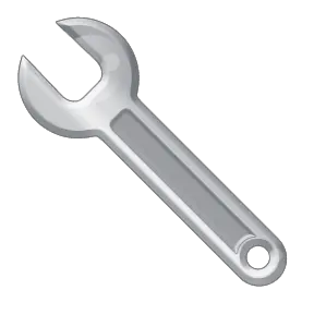Wrench spanner PNG image free