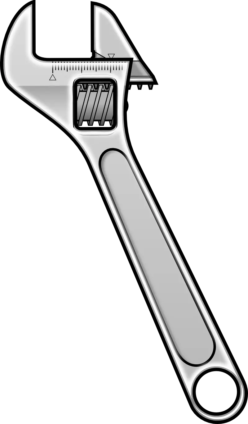 Wrench spanner PNG image free