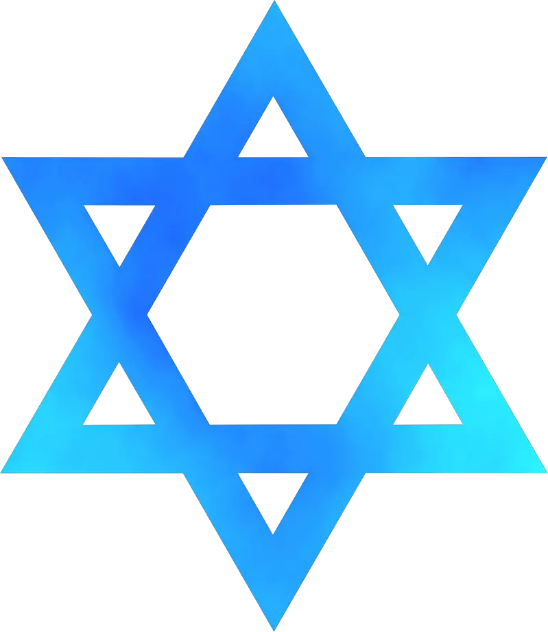 Magen David PNG Jewish star PNG