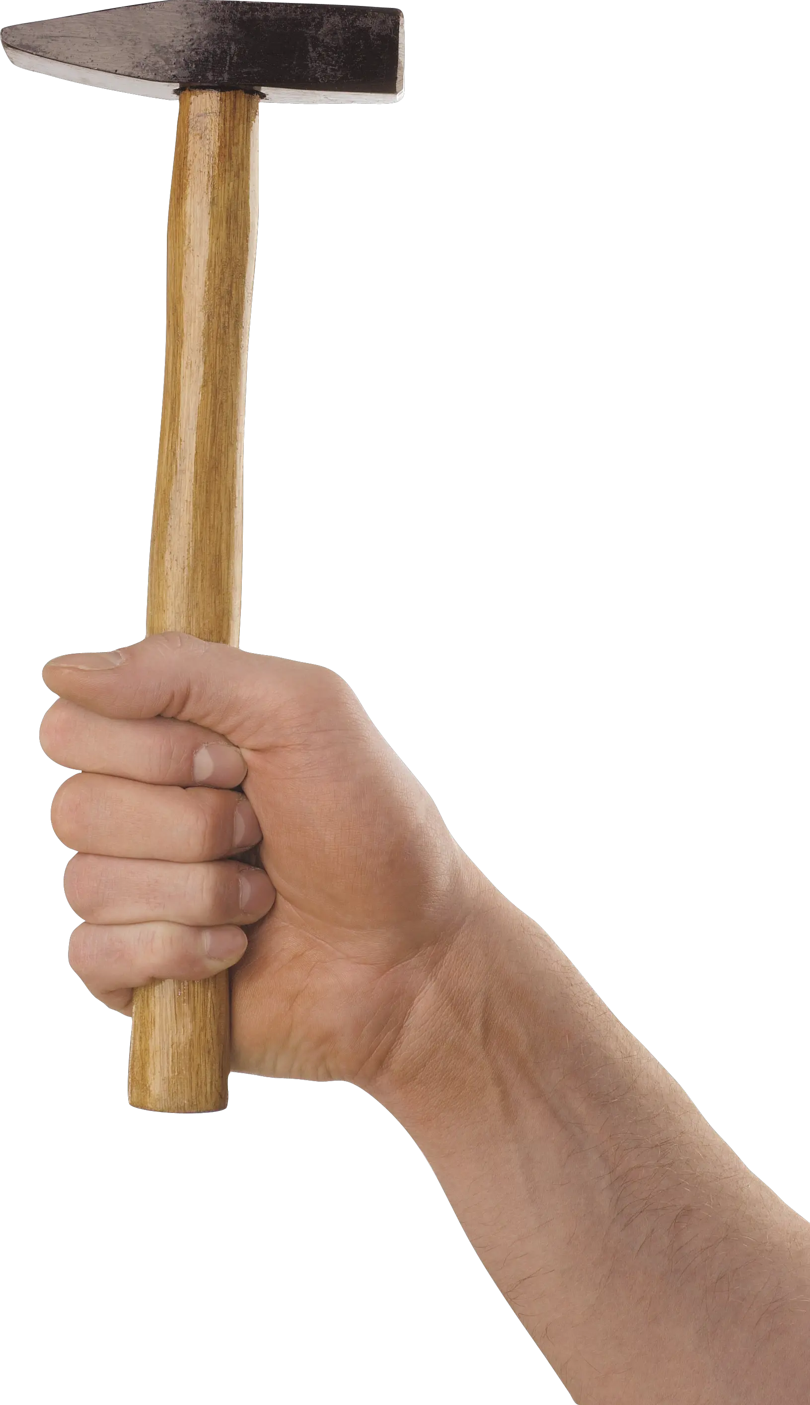 Hammer in hand PNG image