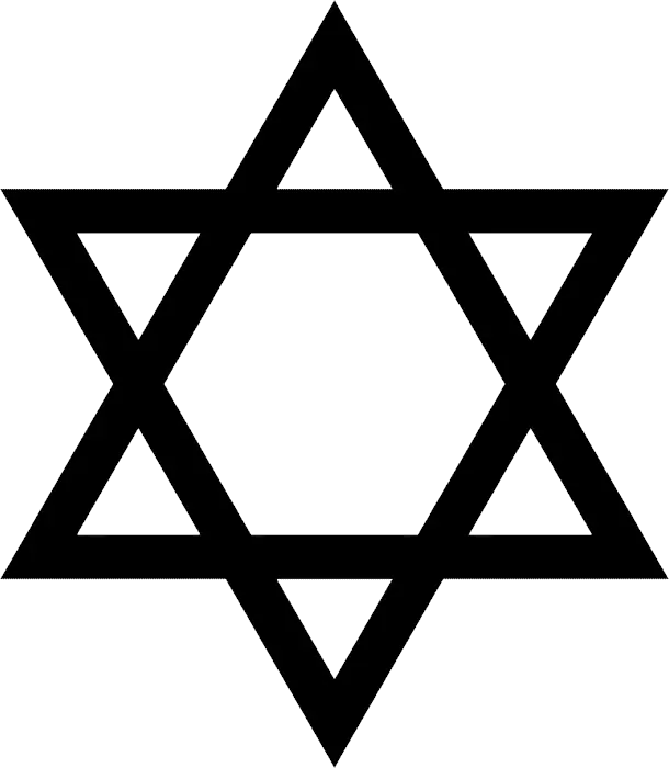 Magen David PNG Jewish star PNG