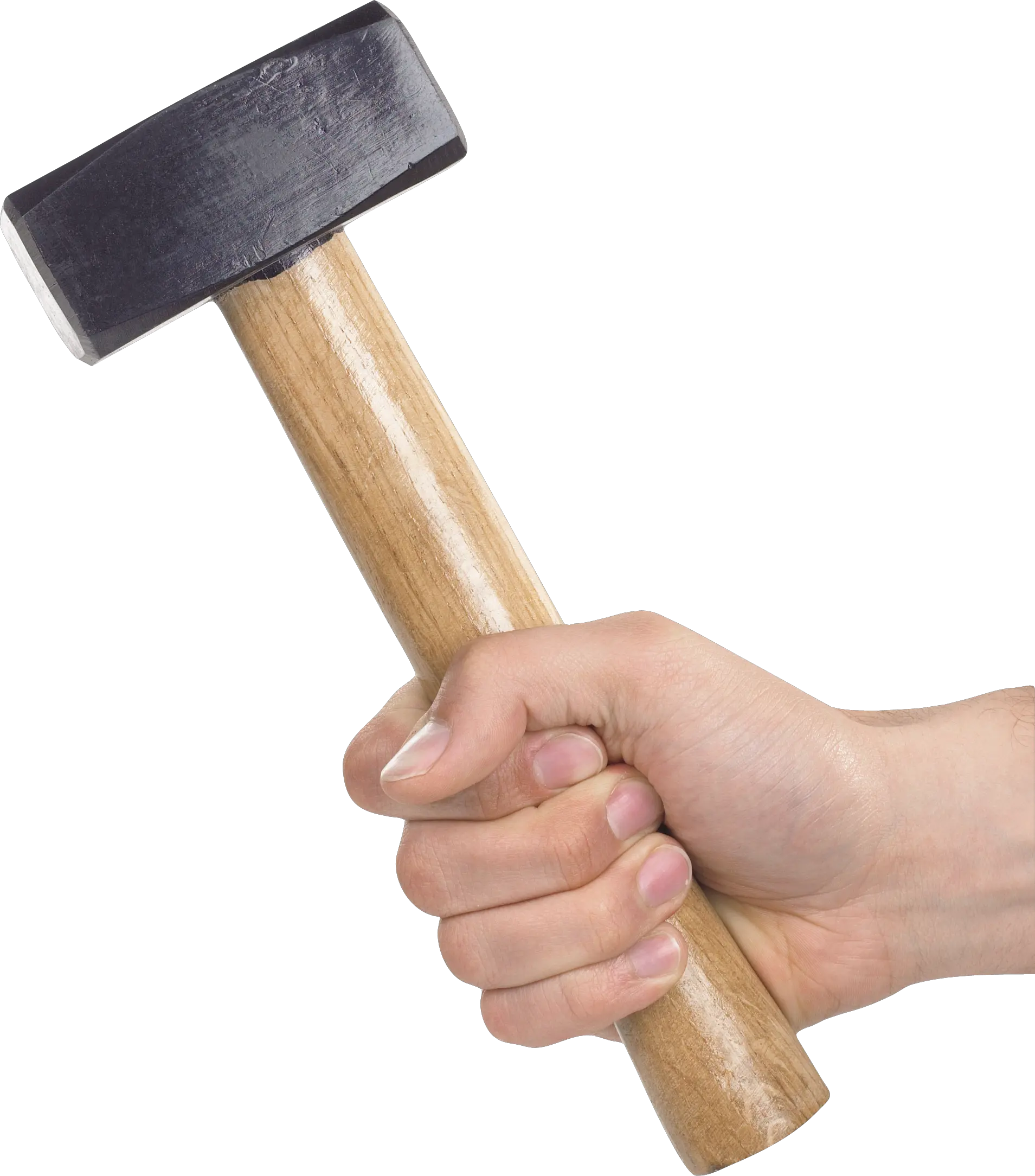 Hammer in hand PNG image