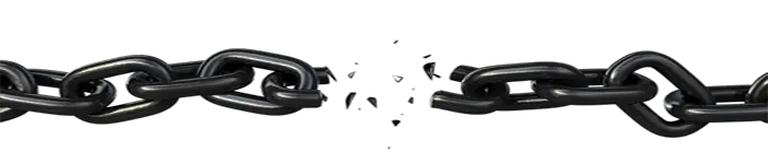 Broken chain PNG image