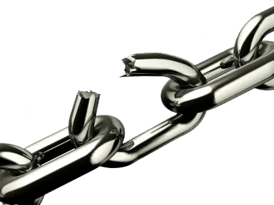 Broken chain PNG image
