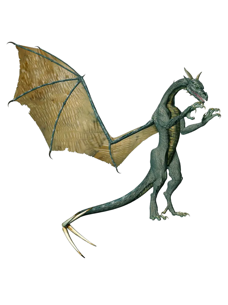Green dragon PNG images free drago picture
