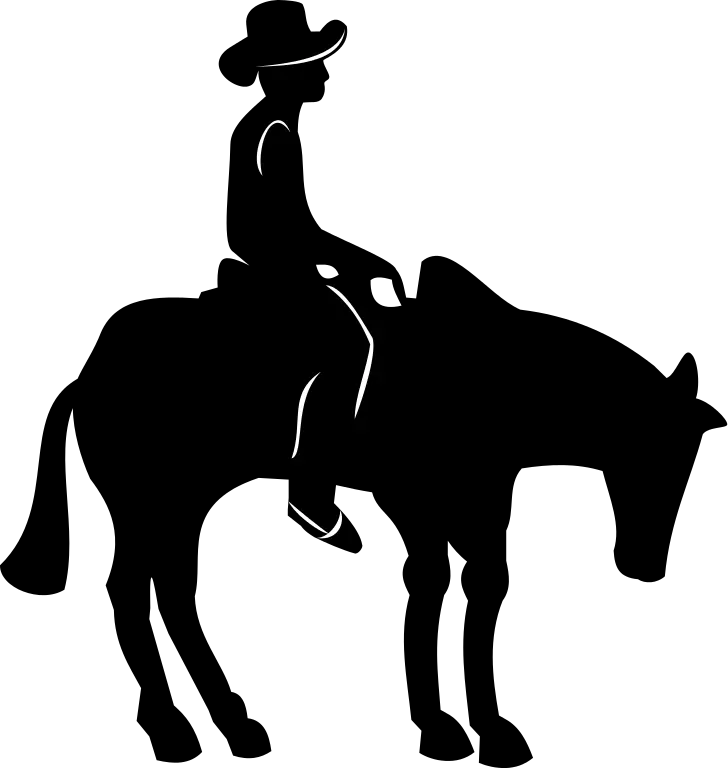 Cowboy silhouette PNG