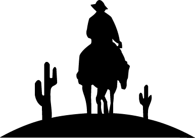 Cowboy silhouette PNG