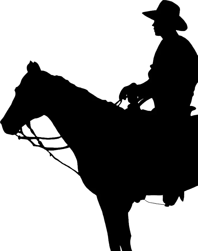 Cowboy silhouette PNG