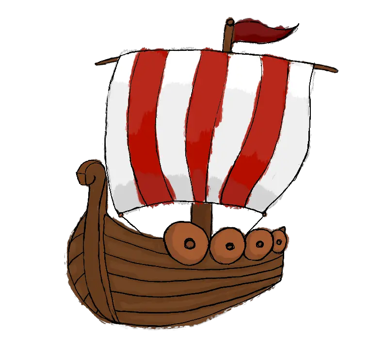 Viking ship PNG