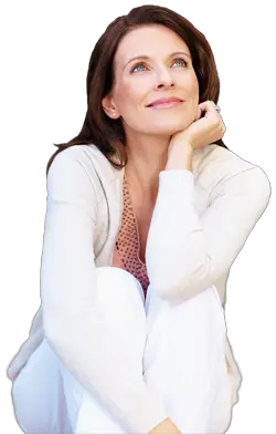 Thinking woman PNG