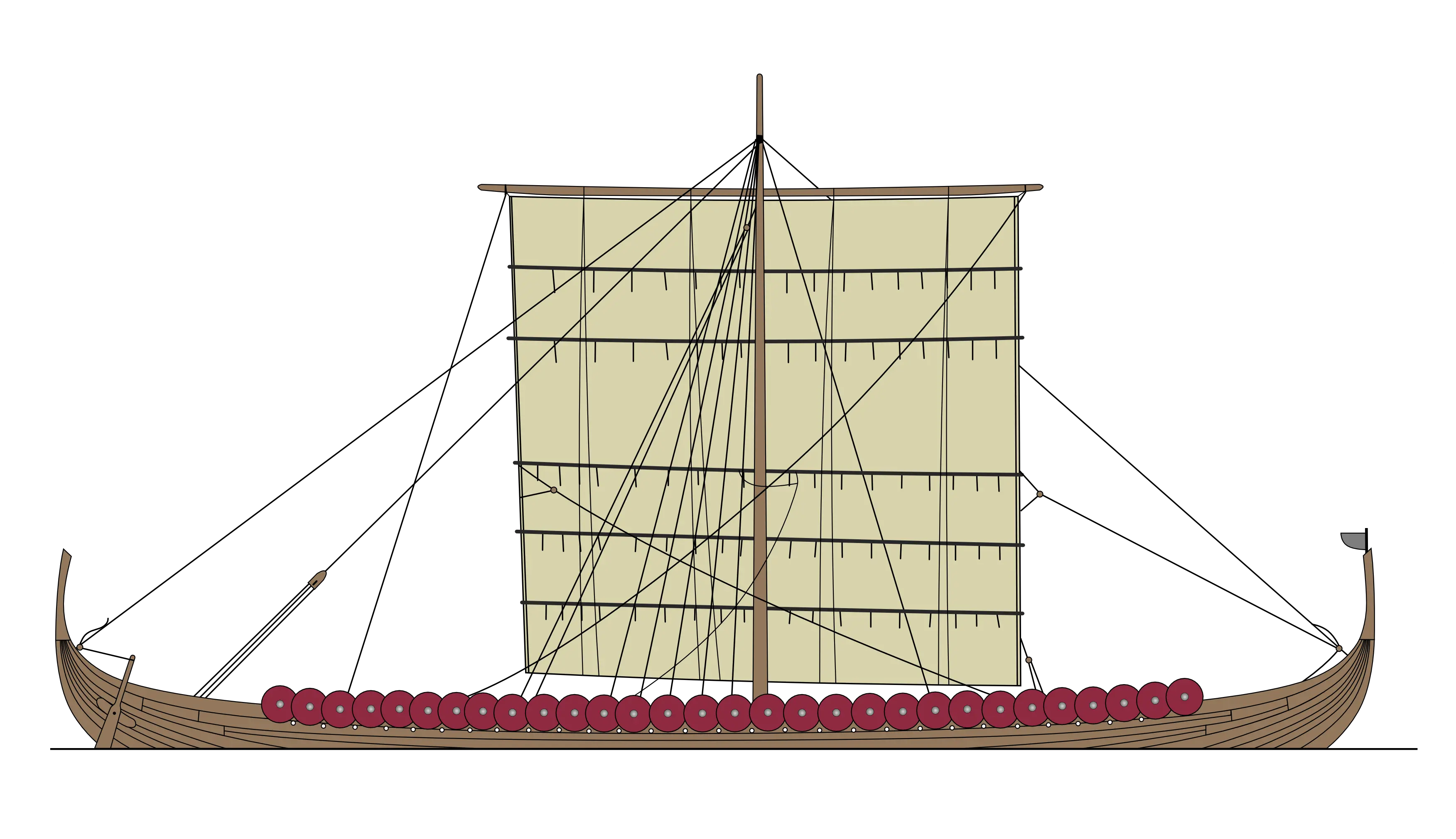 Viking ship PNG