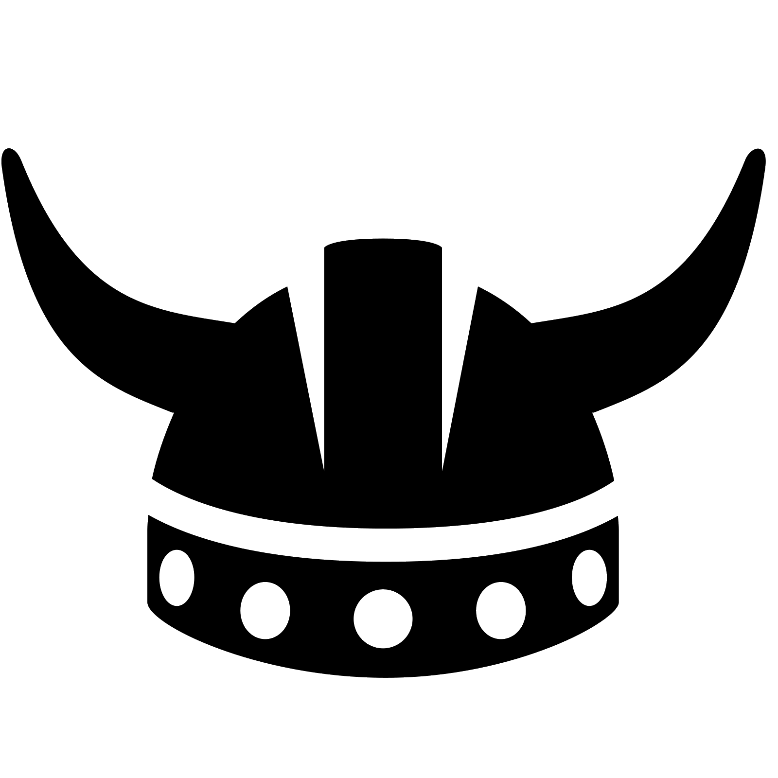 Viking helmet logo PNG