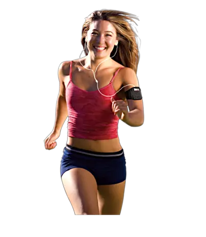 Running girl PNG image