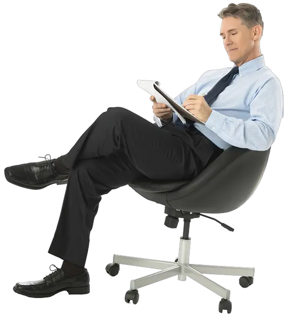 Sitting man PNG