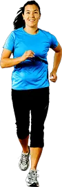 Running woman PNG image