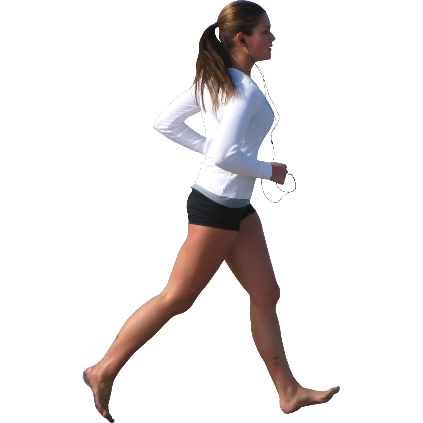 Running woman PNG image