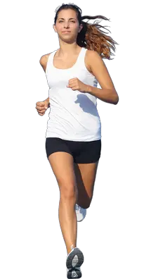 Running woman PNG image
