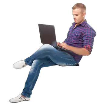Sitting man PNG