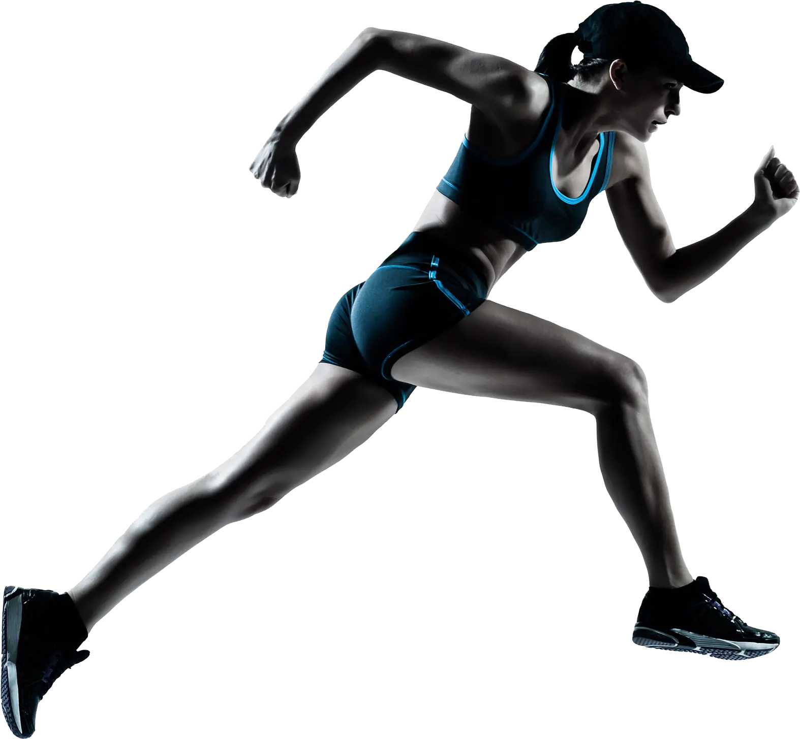 Running woman PNG image