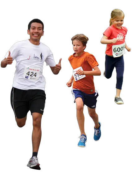 Running people PNG image