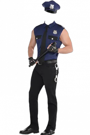policeman frame suit PNG
