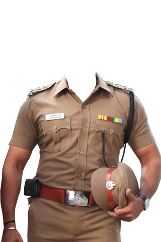 policeman frame suit PNG