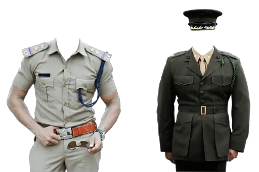policeman frame suit PNG