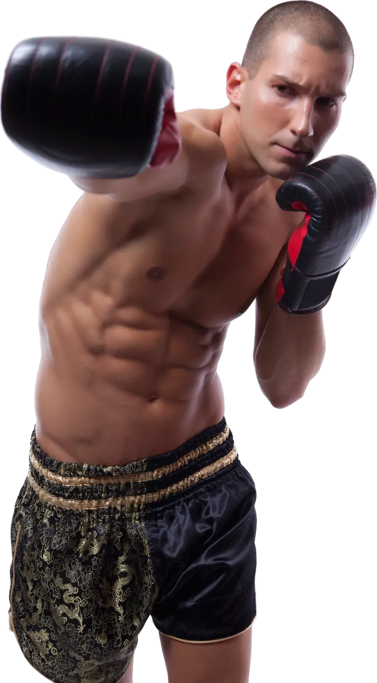 Man boxing PNG image