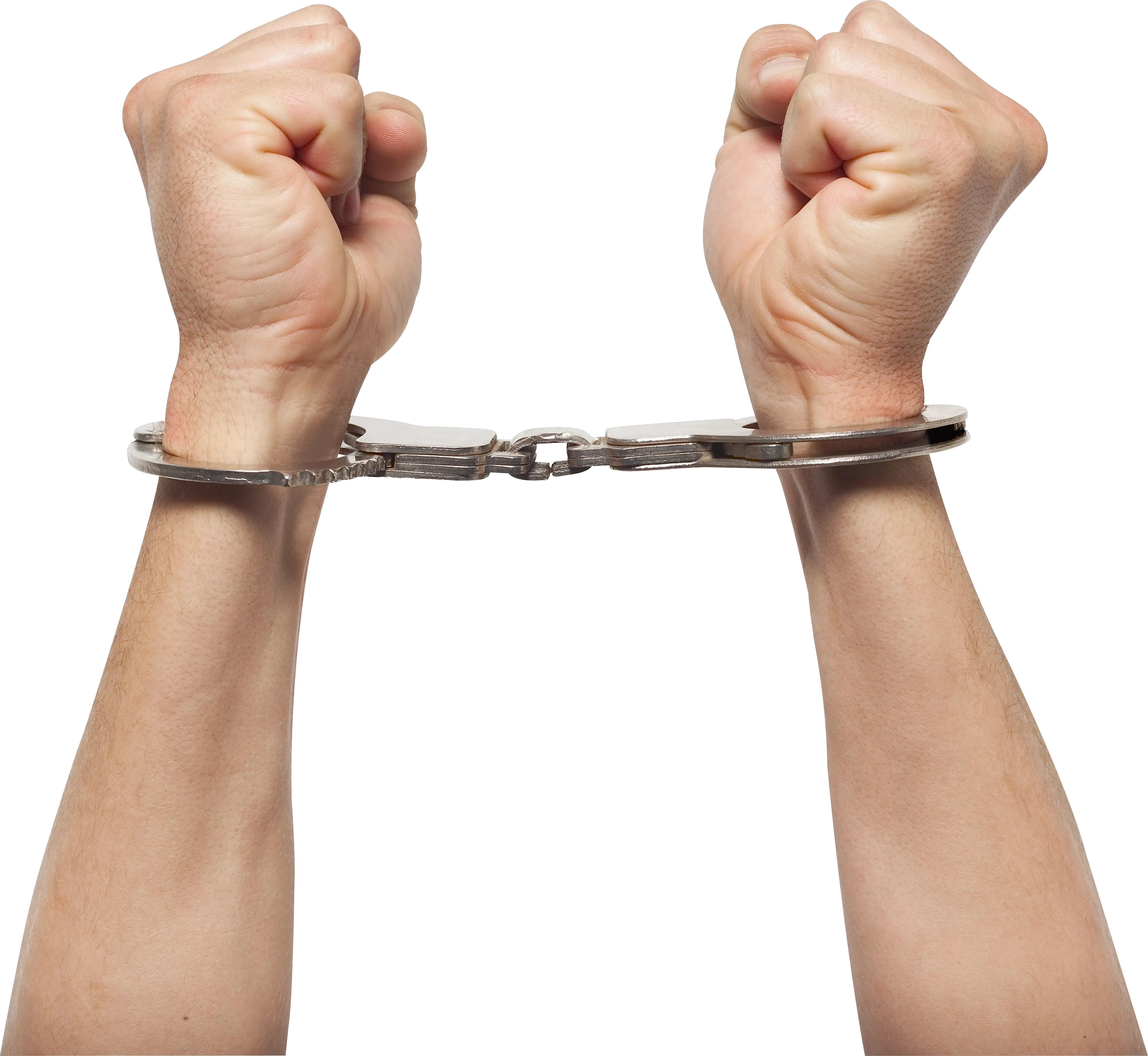 handcuffs on hands PNG