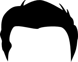 Men male hair PNG image