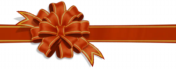 red gift ribbon PNG image