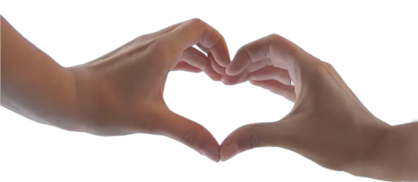 heart from hands PNG