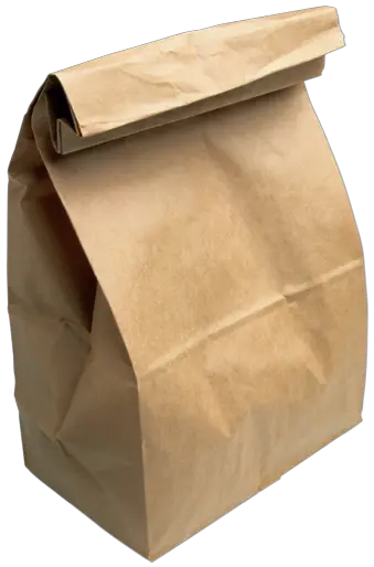 Paper shopping bag PNG image