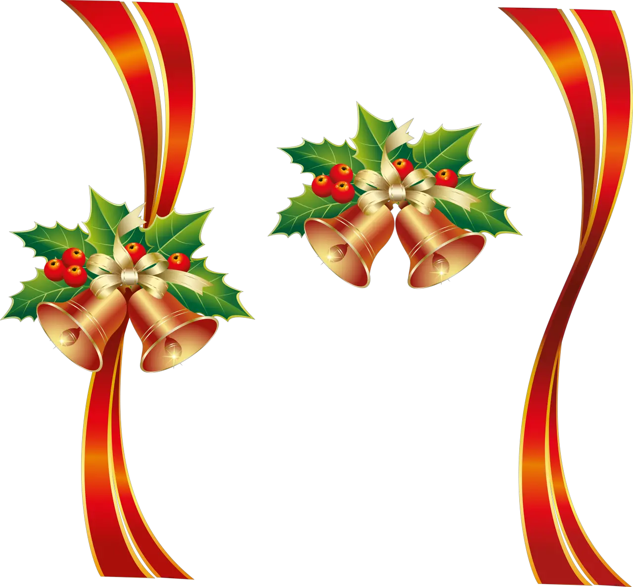 Christmas ribbon PNG image