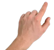 Finger touch PNG image